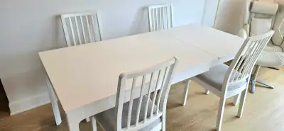 [Moving Sale] IKEA EKEDALEN Extendable Dining Set Extensible, View more