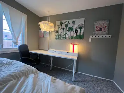 If you see this ad, room is available. A two Bedrooms in a family townhouse condo, for a: female int...
