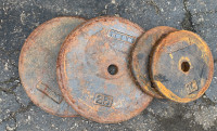 York steel weight plates 1 inch