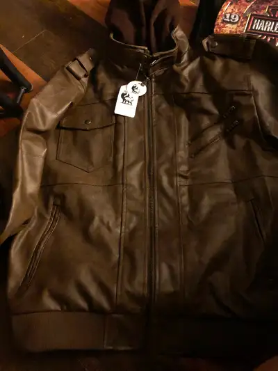 MENS LEATHER JACKET, View more