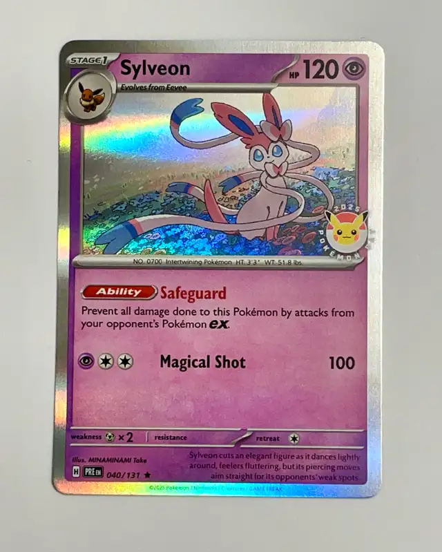 Pokémon Day 2025 Promo Sylveon 040/131 Holo Rare NM-M in Arts & Collectibles in Hamilton - Image 2