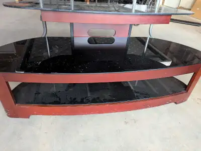 tv stand - black and mahogany , View more