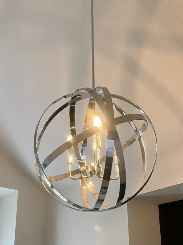 Chandelier Light Fixtures Chrome Modern 2 available in Indoor Lighting & Fans in London - Image 8