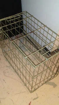 Wire dog cage - trade for fish tank