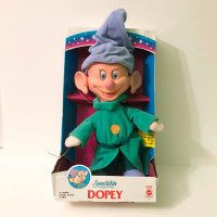 Vtg 1993 Dopey Stuffed Doll Toy Snow White Dwarf Moving Eyes