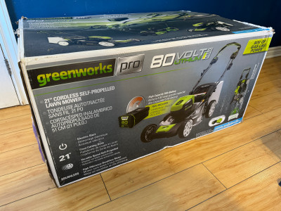 NEW ELECTRIC 21" CORDLESS SELF PROPELLED LAWN MOWER