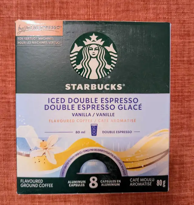 (NEW) Starbucks Iced Double Espresso Vertuo62863733876227127