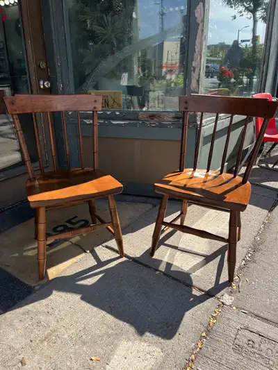 Set of 2 Mid-Century Heywood Wakefield Dining Chairs, View more