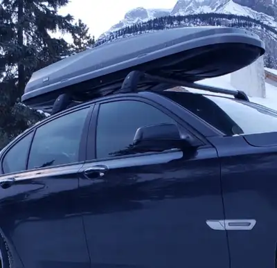 1) BMW Thule Roof Rack and Cross Bars for BMW (Fits 2009-2015 BMW 740I & BMW 750I, Alpina B7) Part #...