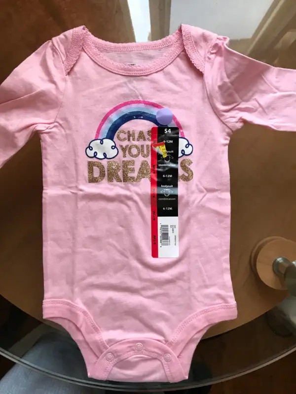 BRAND NEW Baby Girl's Bodysuit with tags 6-12 months old in Clothing - 6-9 Months in Edmonton - Image 3