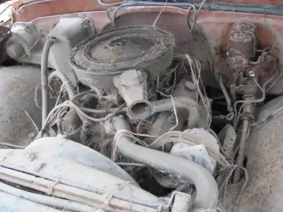 ORIGINAL 1972 GMC 350 CI 4 BRL CORE FOR REBUILDING COMPLETE FROM CARB TO PAN 3 SPEED MANUAL TRANS &...