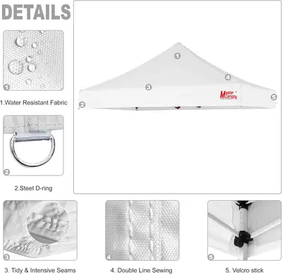 Mastercanopy Replacement Cover for Pop-Up Canopy tent. NEW, View more