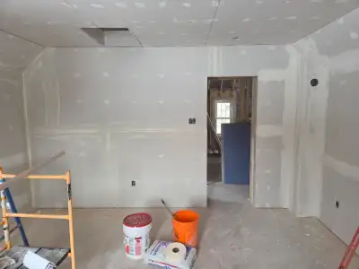 Need first coat mud and tape small house!, View more