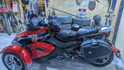 Spyder GS 2008 semi-automatique, siège confort avec dossier conducteur et passager, extensions de gu...