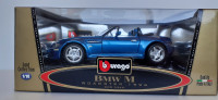 BMW M Roadster 1996 By Burago Italy, 1/18 Scale Diecast Car NEW