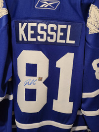 Bill Kessel signed maple leaf shirt