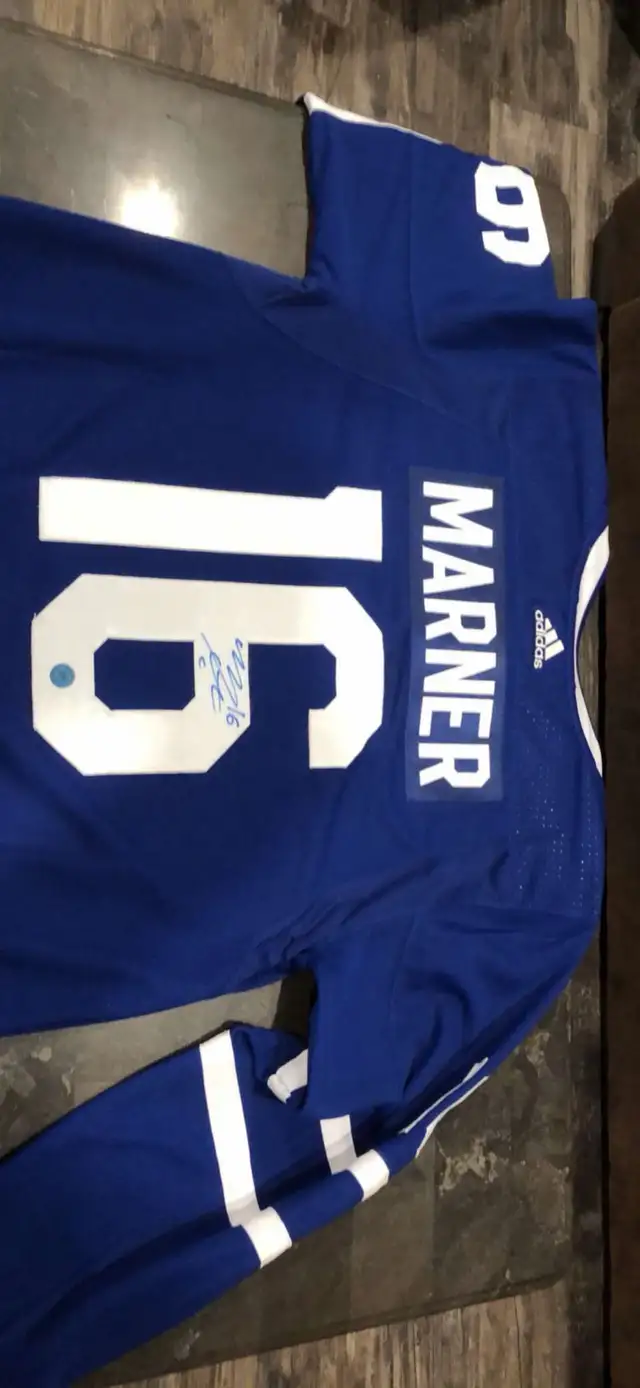 Mitch marner signed game worn jersey 