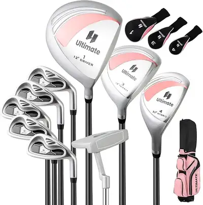 Brand new right handed golf club sets for women at a great price: -Aluminum driver, #3 fairway wood,...