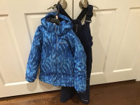 Kids Columbia winter jacket and snow pants size XXS 4-5 years 