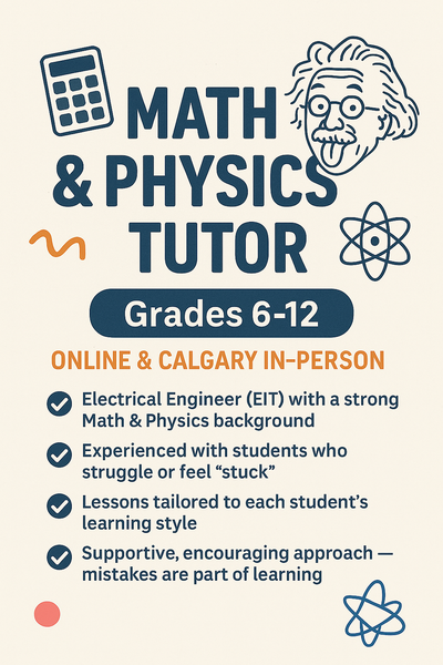 **Math and Physics Tutor**, View more