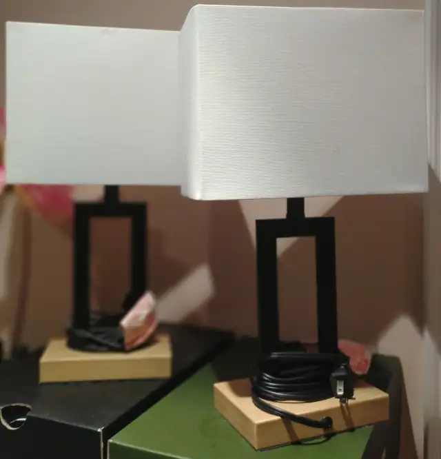 Home Trends TABLE LAMPS (2x) - Beech Birch Black - Only $30! in Indoor Lighting & Fans in Mississauga / Peel Region - Image 3