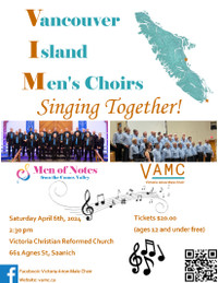 Vancouver Island Men's Choirs singing together