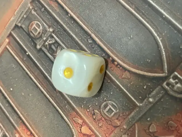 36 white dice pretty