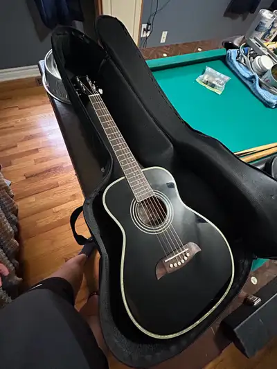 black guitar, never used