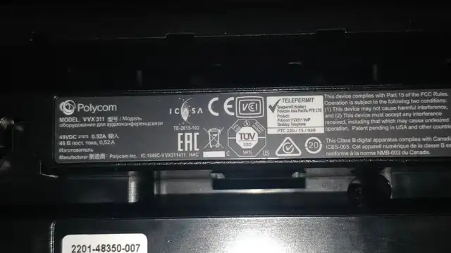 Polycom model VVX-311 ip phone in good working order. in General Electronics in City of Toronto - Image 3