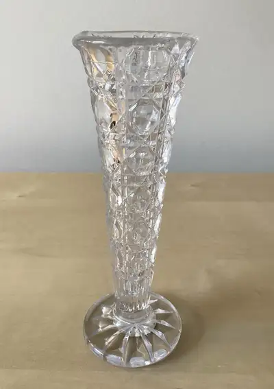 Small 24% Lead Crystal Bud Vase 5”, View more