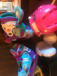 Ice Skates and helmet for Kids