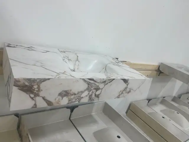 ✨ Seamless Thermoformed Sintered Stone Vanity Tops & Sinks in Cabinets & Countertops in City of Toronto - Image 8