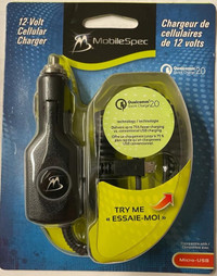 12 Volt Cellular Charger Micro-USB (New)