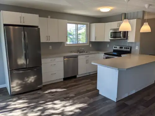 Welcome to your new home! Beautifully renovated, bright, clean. 4 bedroom , 2 bathroom home. Unfurni...