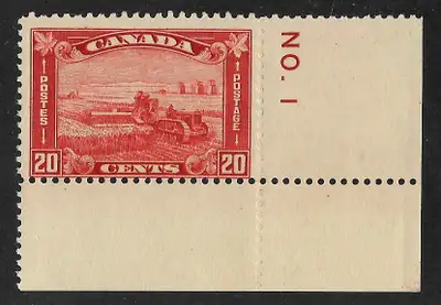 TIMBRES CANADA No. 175 NEUF Charnière très Légère CV $65, View more