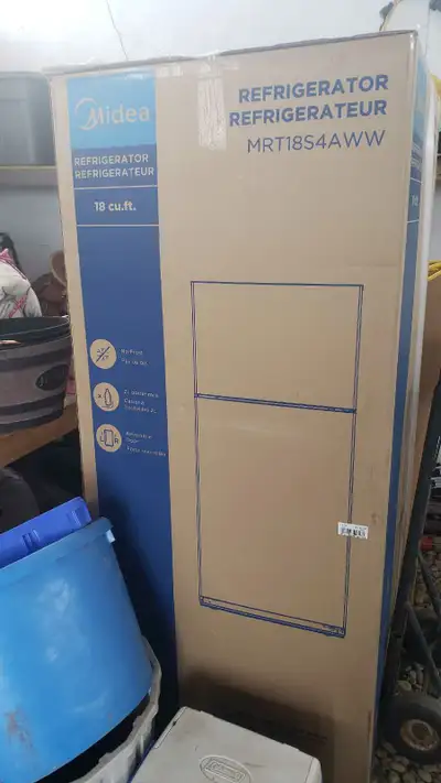 brand new in box midea fridge, View more
