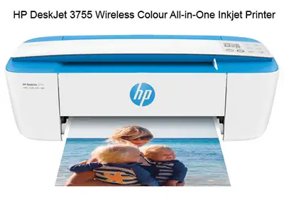 HP Deskjet 3755 Compact All-in-one Wireless Color black  Printer, View more