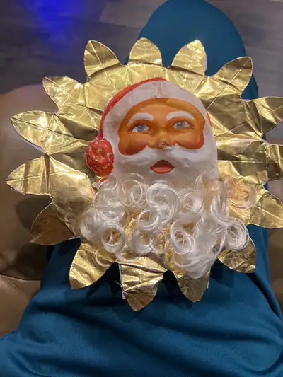 Vintage 1950s Santa Face Tree Topper, View more