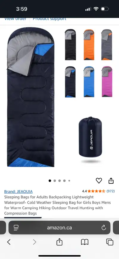 Stay warm and comfortable on your camping trips with this **double-sized sleeping blanket/bag**! Ide...