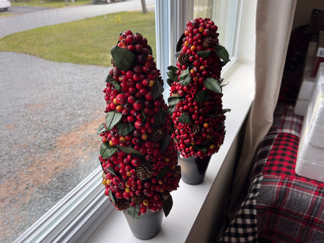 2 Cranberry Trees decorations  in Hobbies & Crafts in City of Halifax - Image 2