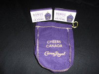 BRAND NEW Cheers Canada Purple Crown Royal Bags
