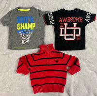 9-12 month boys spring tops 