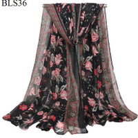 Beautiful Long  Floral Scarves 