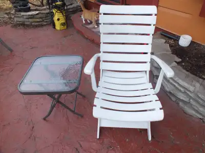 Table Bistro, +chaise ajustable, View more