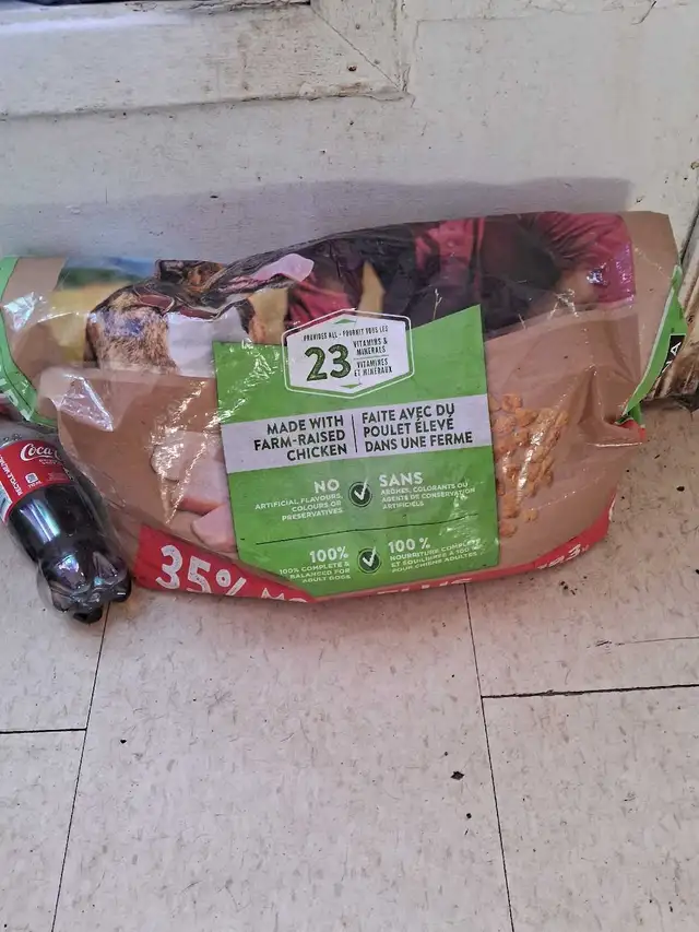 need help please with dog food 