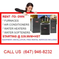 HIGH EFFICIENCY FURNACE, A/C, TANKLESS RENT-TO-OWN DUCTWORK INST