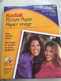 Papiers photos  8 1/2 '' x 11'' Kodak (Paquet de 25 feuilles)