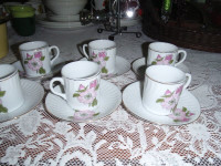 China Tea/Expresso Cups and Saucers- 2 patterns