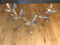 Martini glasses - set of 5