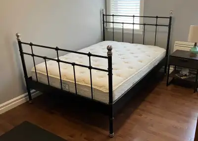 Double/Full Bed + Sealy Posturepedic Mattress, View more